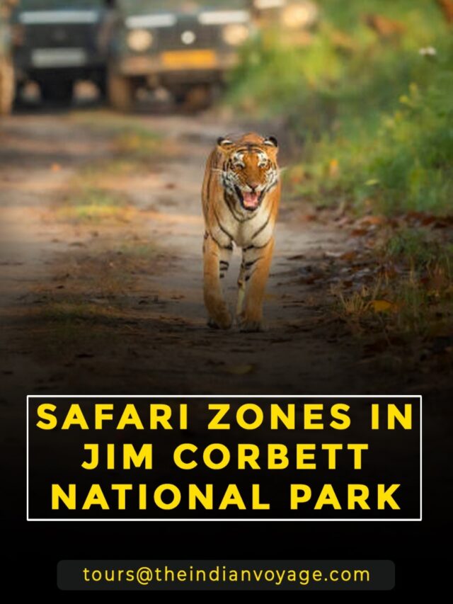 Safari zones in Jim Corbett National Park.